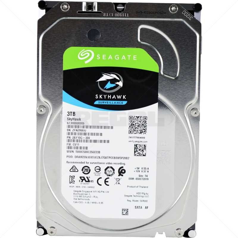 GUNMANSA SEAGATE 3TB HDD Surveillance Storage SkyHawk 3.5 Size SATA