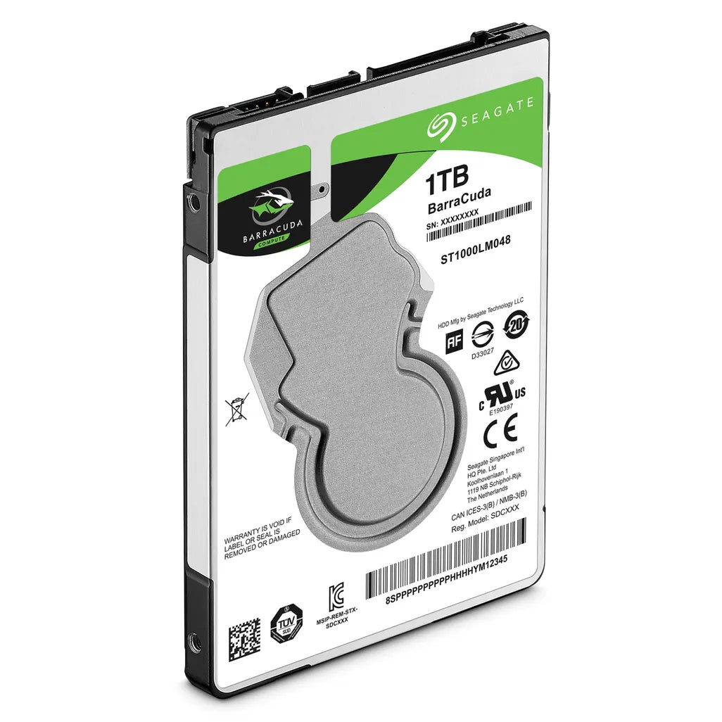 GUNMANSA Seagate Barracuda 2.5", 1 TB, 5400 RPM, 128 MB, 2.5", Serial ATA III