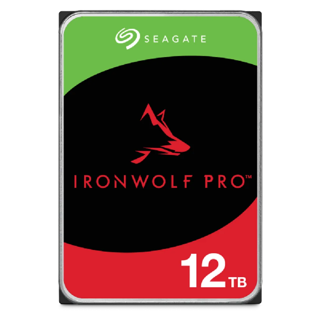 GUNMANSA Seagate Ironwolf Pro ST12000NT001 12TB 3.5'' HDD NAS Drives 7200 RPM; SATA 6GB/s Interface; 256MB Cache;550TB/Year; Unlimited Ba