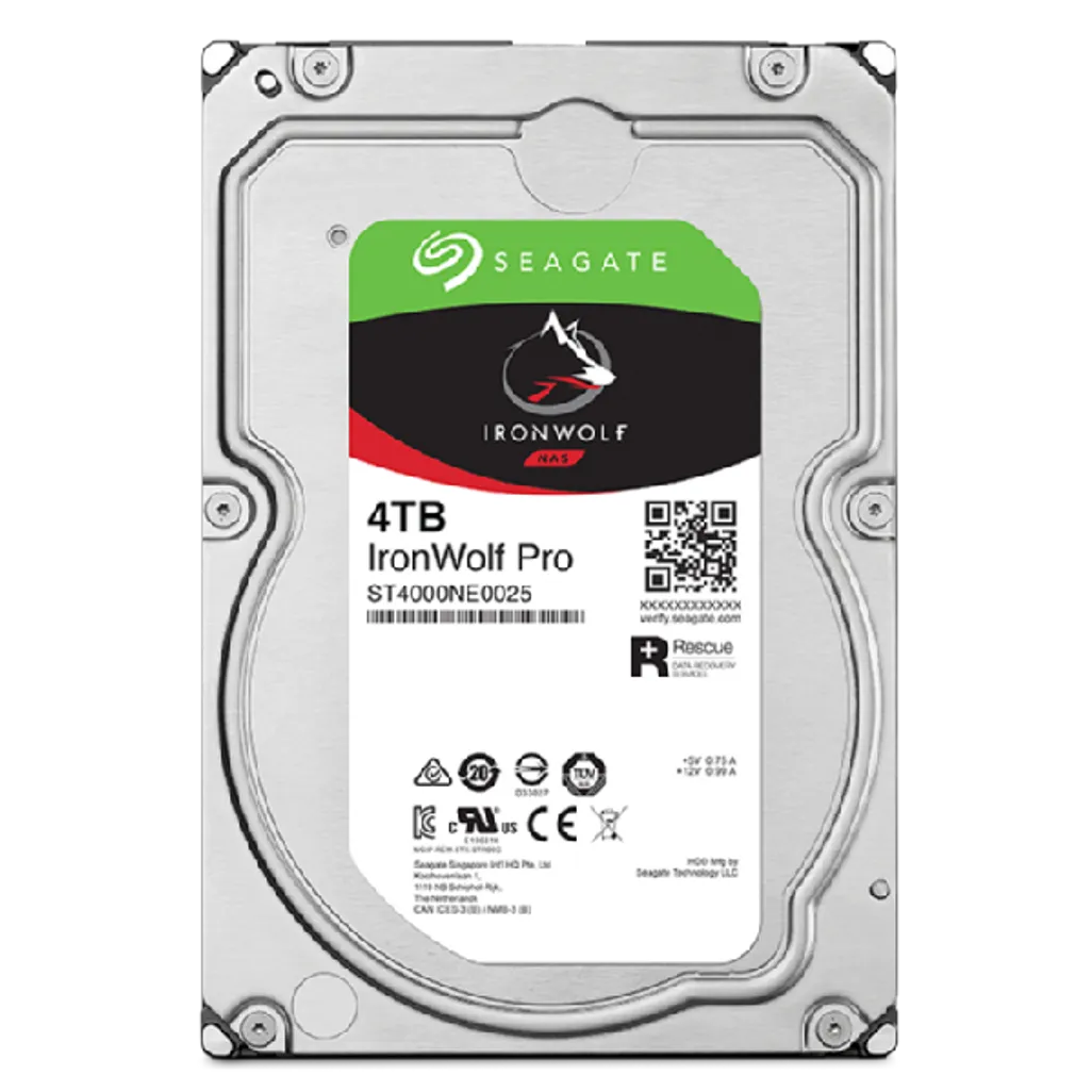 GUNMANSA Seagate IronWolf Pro ST4000NT001, 4 TB, 7200 RPM, 256 MB, 3.5"