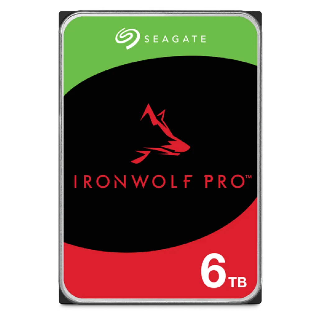 GUNMANSA Seagate Ironwolf Pro ST6000NT001 6TB 3.5'' HDD NAS Drives 7200 RPM; SATA 6GB/s Interface; 256MB Cache;550TB/Year; Unlimited Bays