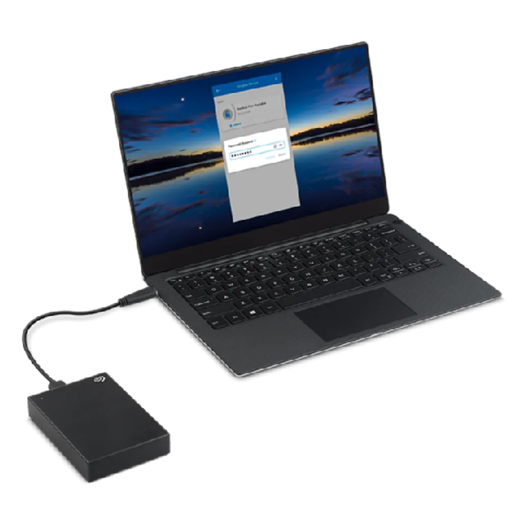 GUNMANSA Seagate One Touch , 2 TB, 3.2 Gen 1 (3.1 Gen 1), Black