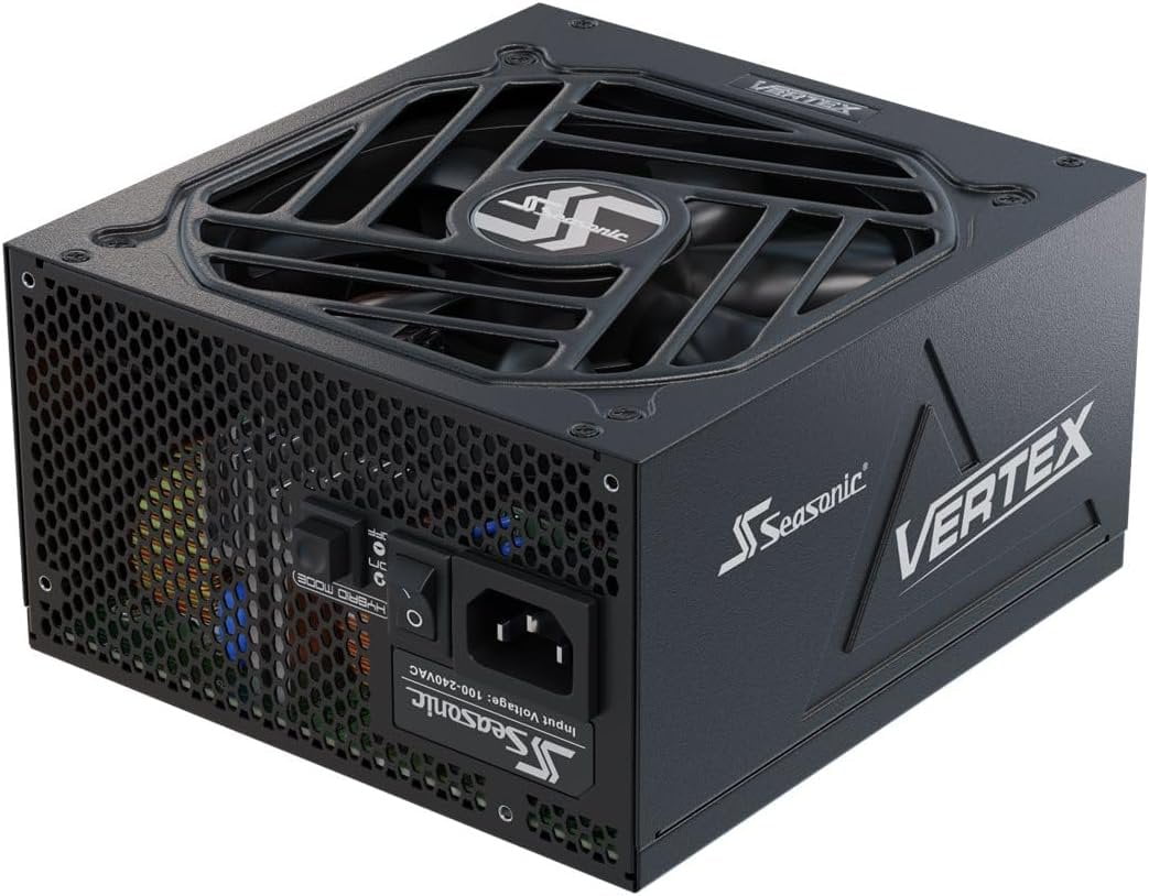 GUNMANSA Seasonic VERTEX GX-1200, 1200W 80+ Gold, ATX 3.0 & PCIe 5.0 Ready, Full-Modular, ATX Form Factor, Low Noise, Premium Japanese Capacitor, Nvidia RTX 30/40 Super, AMD GPU Compatible