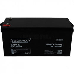 GUNMANSA Securi-Prod Battery 12V 200Ah Lithium LiFePO4