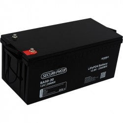 GUNMANSA Securi-Prod Battery 12V 200Ah Lithium LiFePO4 Part No: BA50-20