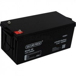 GUNMANSA Securi-Prod Battery 12V 200Ah Lithium LiFePO4 Part No: BA50-20