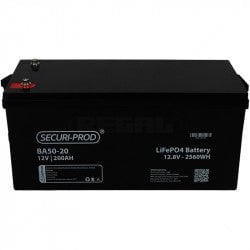 GUNMANSA Securi-Prod Battery 12V 200Ah Lithium LiFePO4 Part No: BA50-20