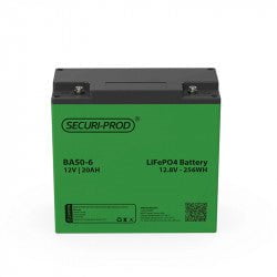 GUNMANSA Securi-Prod Battery 12V 20Ah Lithium LiFePO4 Part No: BA50-6