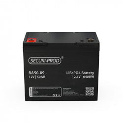 GUNMANSA Securi-Prod Battery 12V 50Ah Lithium LiFePO4
