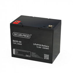 GUNMANSA Securi-Prod Battery 12V 50Ah Lithium LiFePO4 Part No: BA50-09