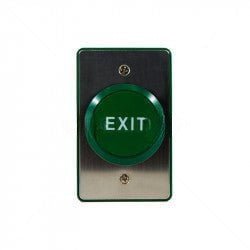 GUNMANSA Securi-Prod Push Button Exit Surface Mount N/O and N/C Green Part No: SW170