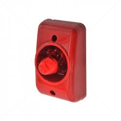 GUNMANSA Securi-Prod Siren and Round Strobe Combination Red