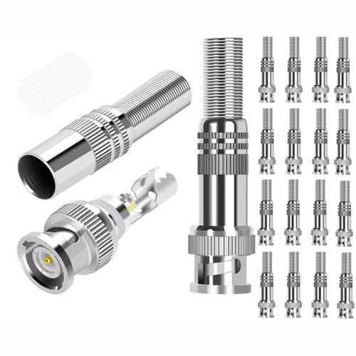 GUNMANSA Securnix RG59 16 Pack Screw Spring BNC Connectors