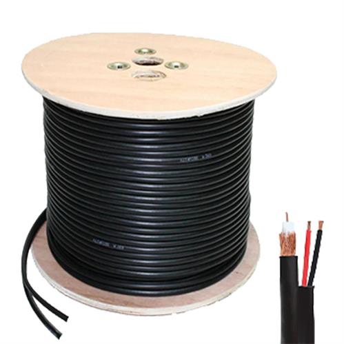GUNMANSA Securnix Siamese Coax cable RG59 + Power Cable 300m Wooden