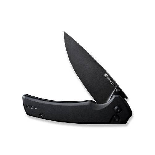 GUNMANSA Sencut Serene BLK Aluminium Handle BLK Stonewash D2 Knife – S1022B-1