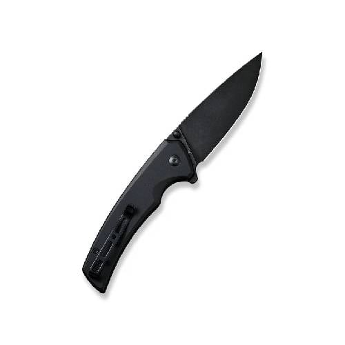 GUNMANSA Sencut Serene BLK Aluminium Handle BLK Stonewash D2 Knife – S1022B-1