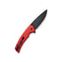 GUNMANSA SENCUT SERENE RED ALUMINIUM HANDLE BLK STONEWASH D2 Knife – S1022B-2