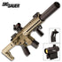 GUNMANSA Sig Sauer MCX FDE Gas Rifle (Semi Auto|Blowback|CO2|30|700 FPS|15J|4.5mm) W/Red Dot