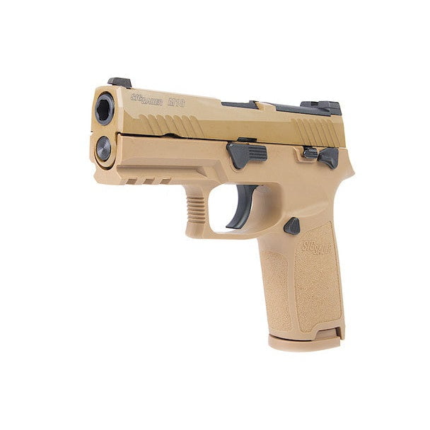 GUNMANSA Sig Sauer P320 FDE Gas Gun Combo (Semi Auto|Blowback|CO2|30|450 FPS|3.3J|4.5mm BB)