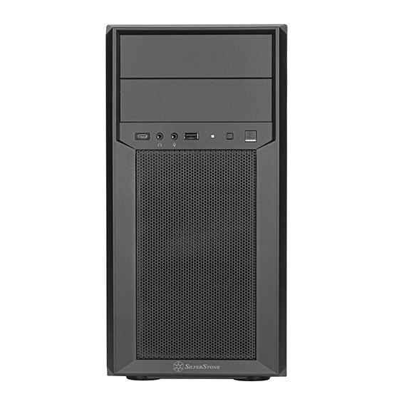 GUNMANSA SilverStone FARA 313 Compact SST-FA313-B-C Micro-ATX Tower Chassis with Tremendous Storage Drive Compatibility