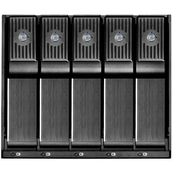 GUNMANSA SilverStone SST-FS305-12G-X Three 5.25" device bay to five 3.5" SAS-12G / SATA-6Gbit/s trayless hot-swap cage