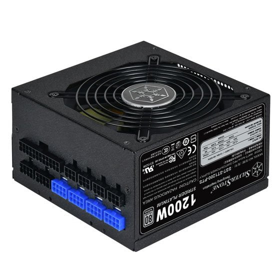 GUNMANSA SilverStone ST1200-PTS 1200 Watt Fully Modular 80 Plus Ultra Compact 140MM in Depth Platinum Power Supply