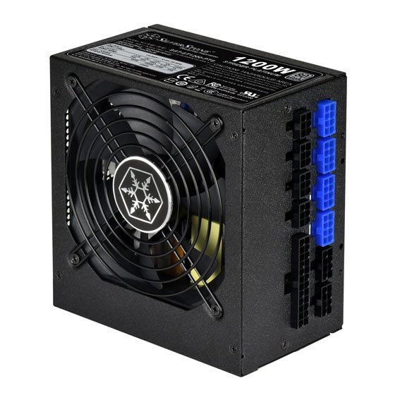 GUNMANSA SilverStone ST1200-PTS 1200 Watt Fully Modular 80 Plus Ultra Compact 140MM in Depth Platinum Power Supply