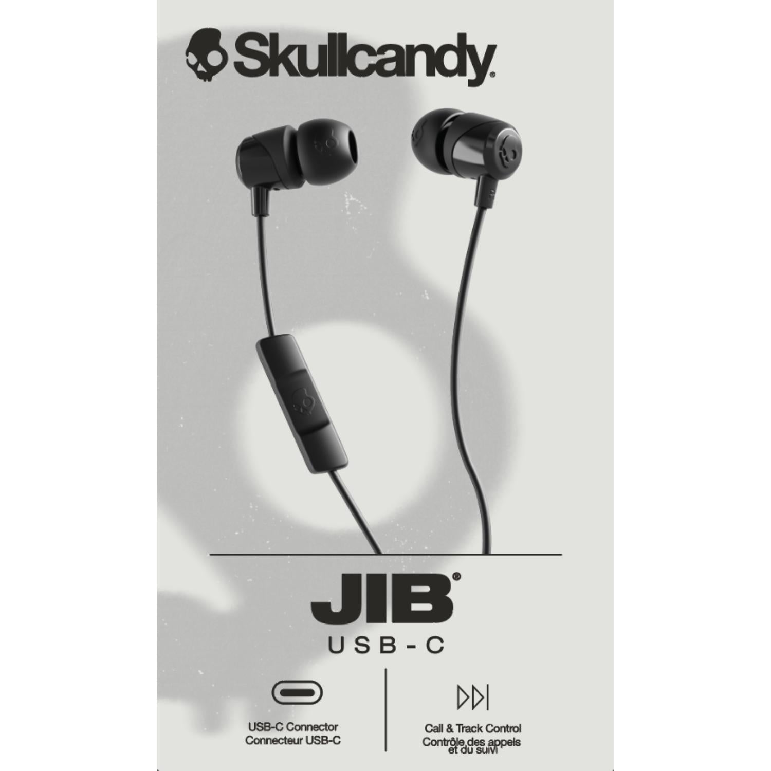 GUNMANSA Skullcandy Jib® USB-C Wired In-Ear Earbuds with Microphone - Black
