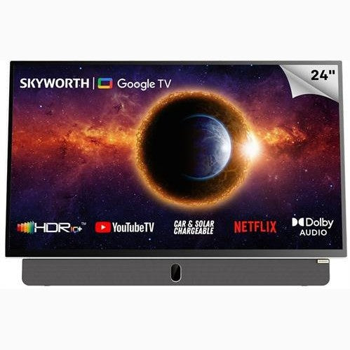 GUNMANSA Skyworth 24 inch FHD Grey Portable Google TV