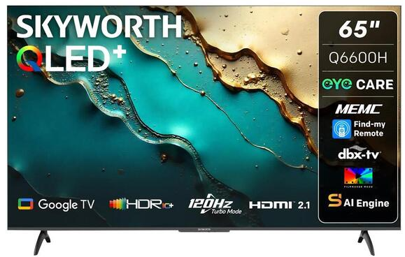 GUNMANSA Skyworth 65 Inch Q6600H QLED UHD Google TV