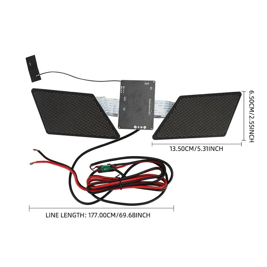 GUNMANSA Smart LED Winking Eagle Eyes Display – Bluetooth App Controlled