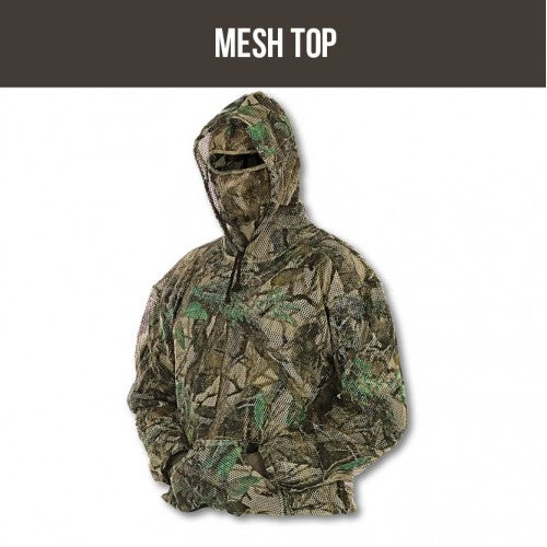 GUNMANSA Sniper 3D Zip Mesh Hooded Top