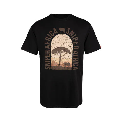 GUNMANSA Sniper Africa Sunset T‑Shirt Black - 2XL