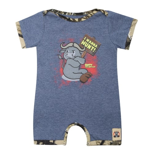 GUNMANSA Sniper Infant Grower "I Wanna Hunt" — Denim