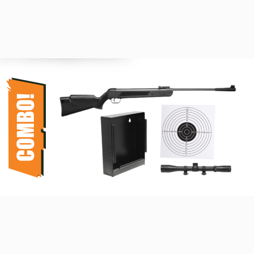 GUNMANSA Snowpeak LB600 Air Rifle Combo (Break Barrel|1|550 FPS|10J|109cm|2.8kg|5.5mm) - GSA