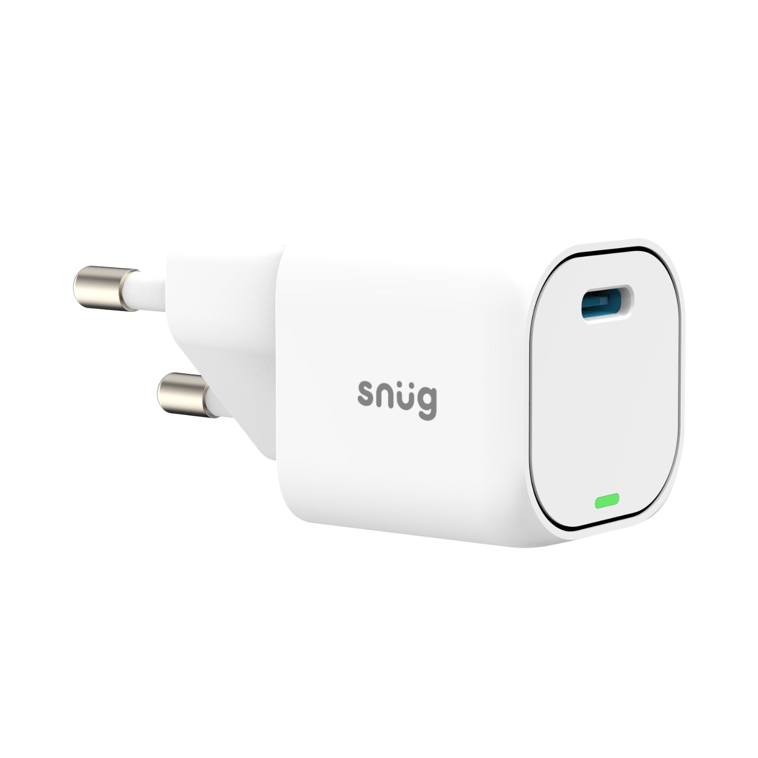 GUNMANSA Snug 1 Port Mini PD Home Charger - 25W - White