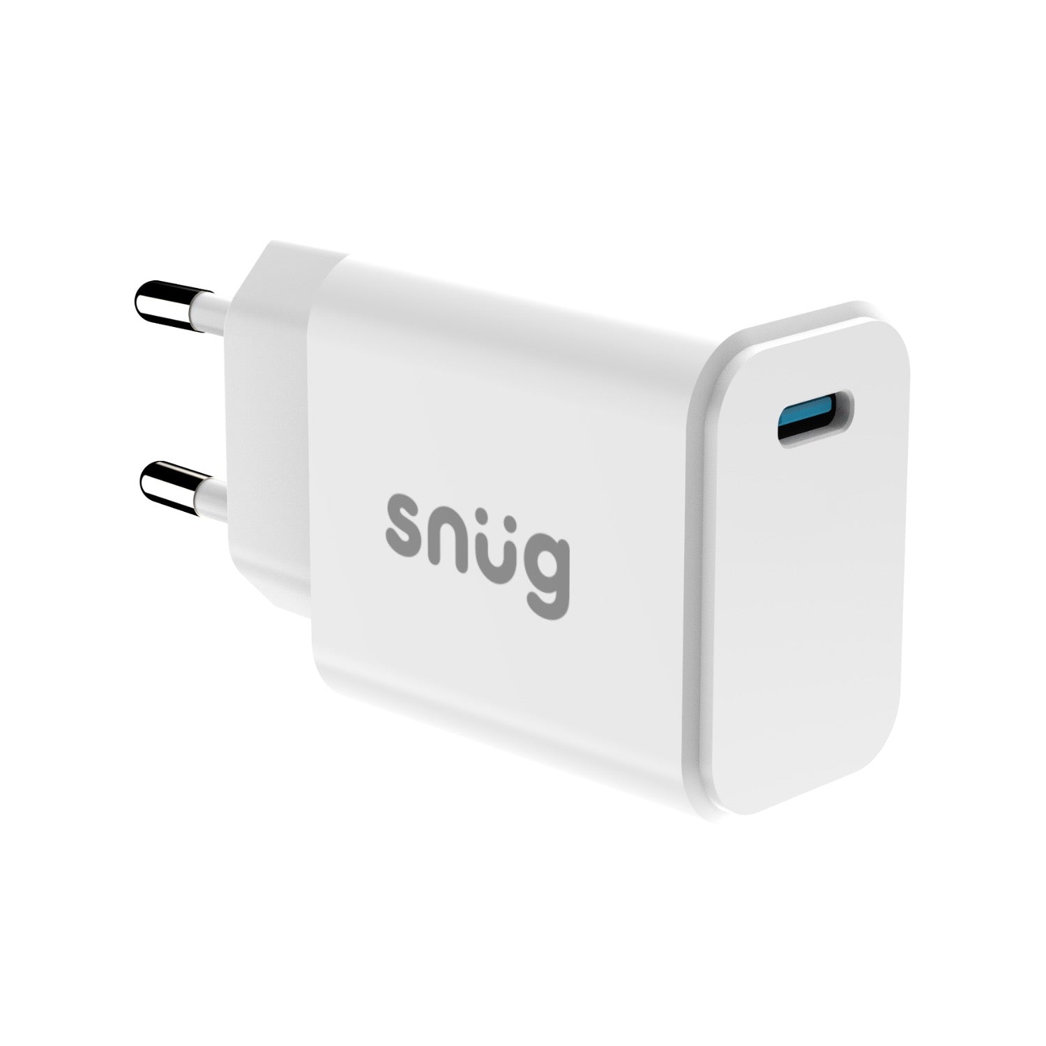 GUNMANSA Snug 1 Port Mini PD Home Charger - 25W - White
