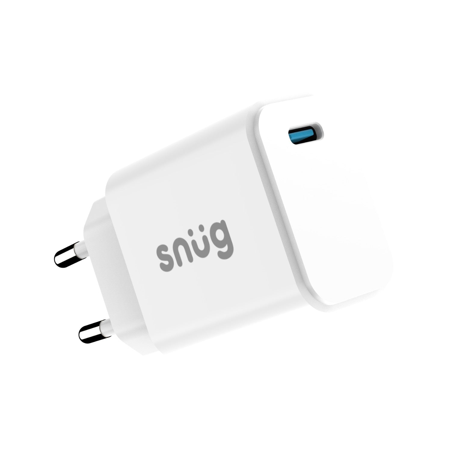 GUNMANSA Snug 1 Port Mini PD Home Charger - 25W - White