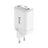 GUNMANSA Snug 1 Port PD Charger With Retractable Cable - 25W - White