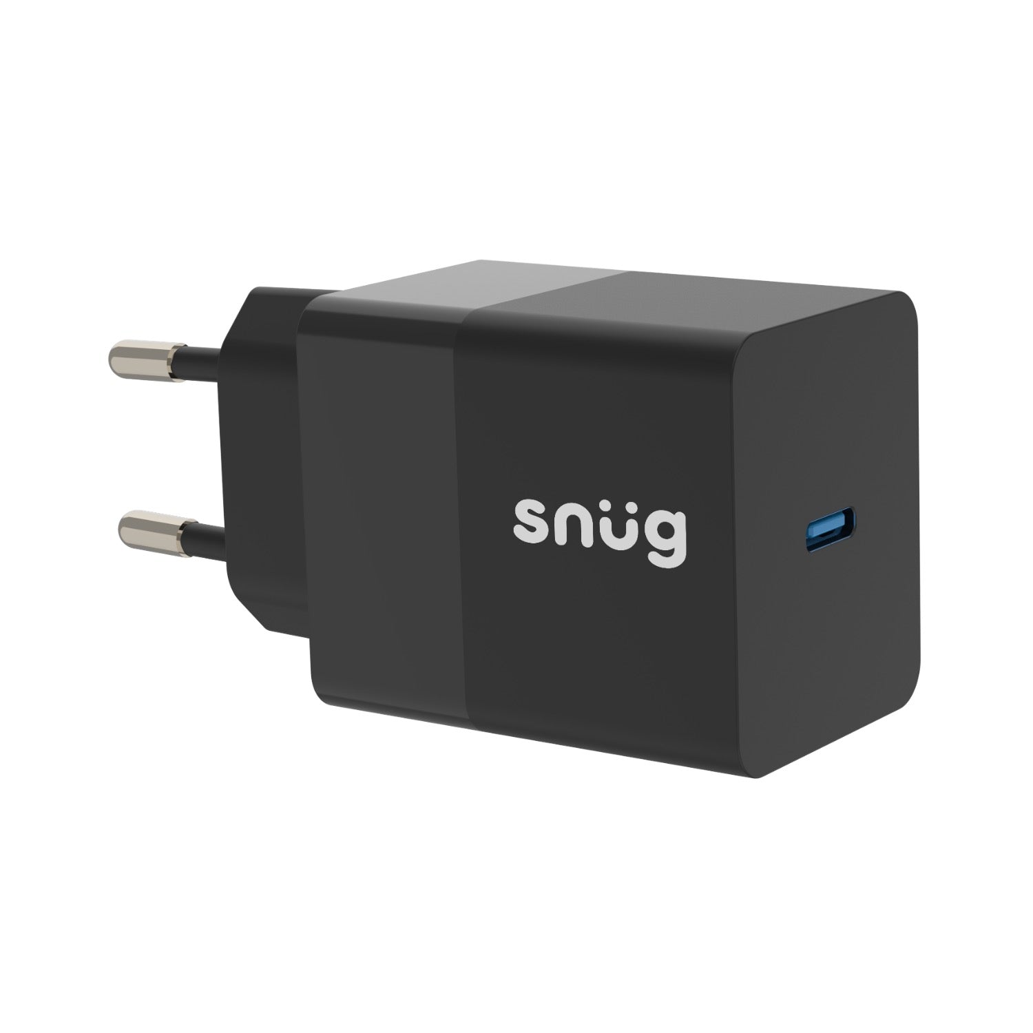 GUNMANSA Snug 1 Port PD Home Charger With Cable - 45W - Black