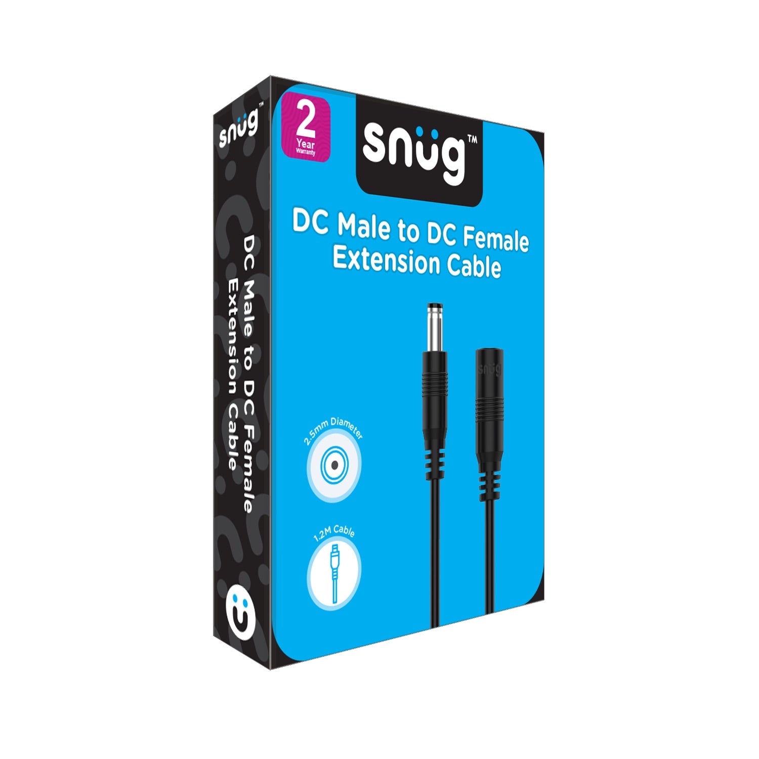GUNMANSA Snug DC Male To DC Female Extension