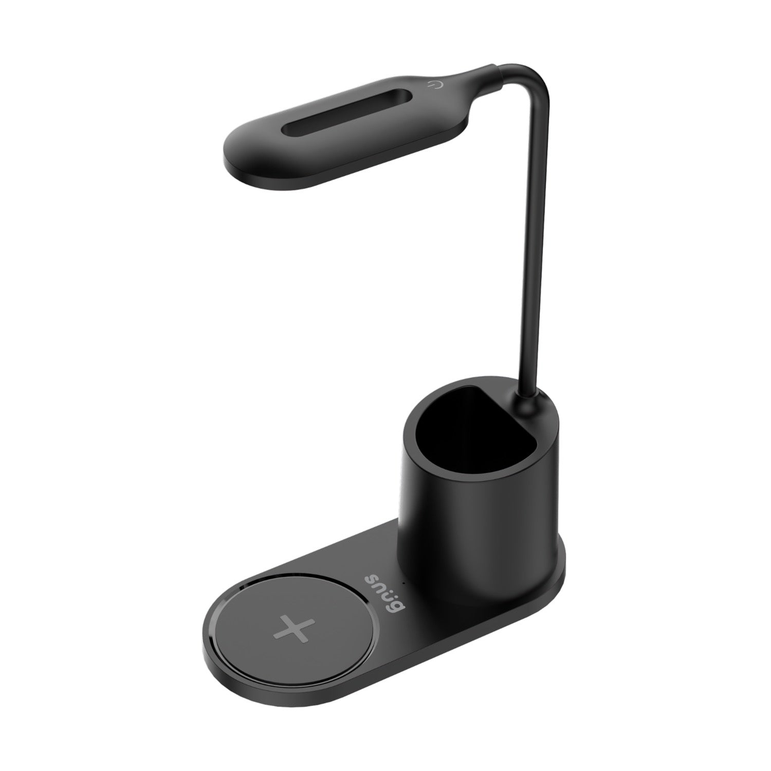 GUNMANSA Snug LED Wireless Charger Pad With Pen Holder 15W - Black