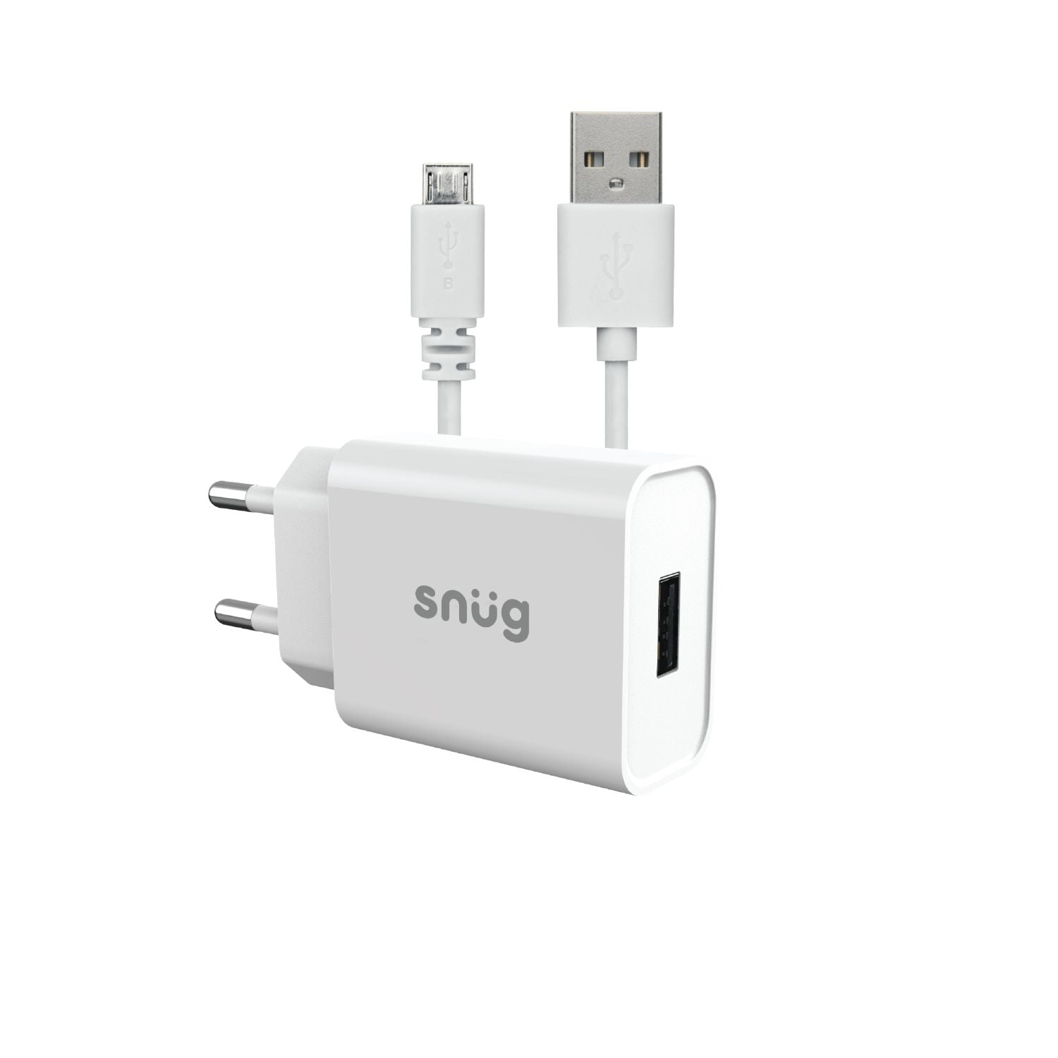 GUNMANSA Snug Lite 1 Port Home Charger With Micro USB Cable 2.1AMP