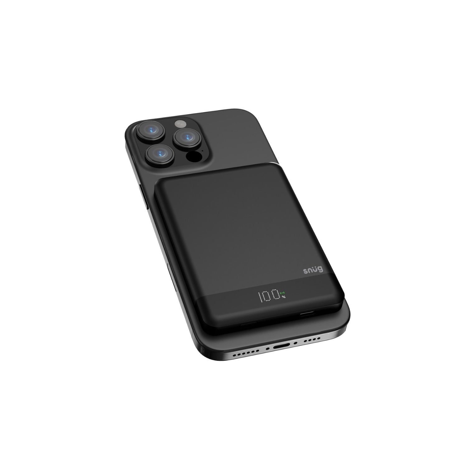 GUNMANSA Snug Magnetic Powerbank - 5000mAh - Black