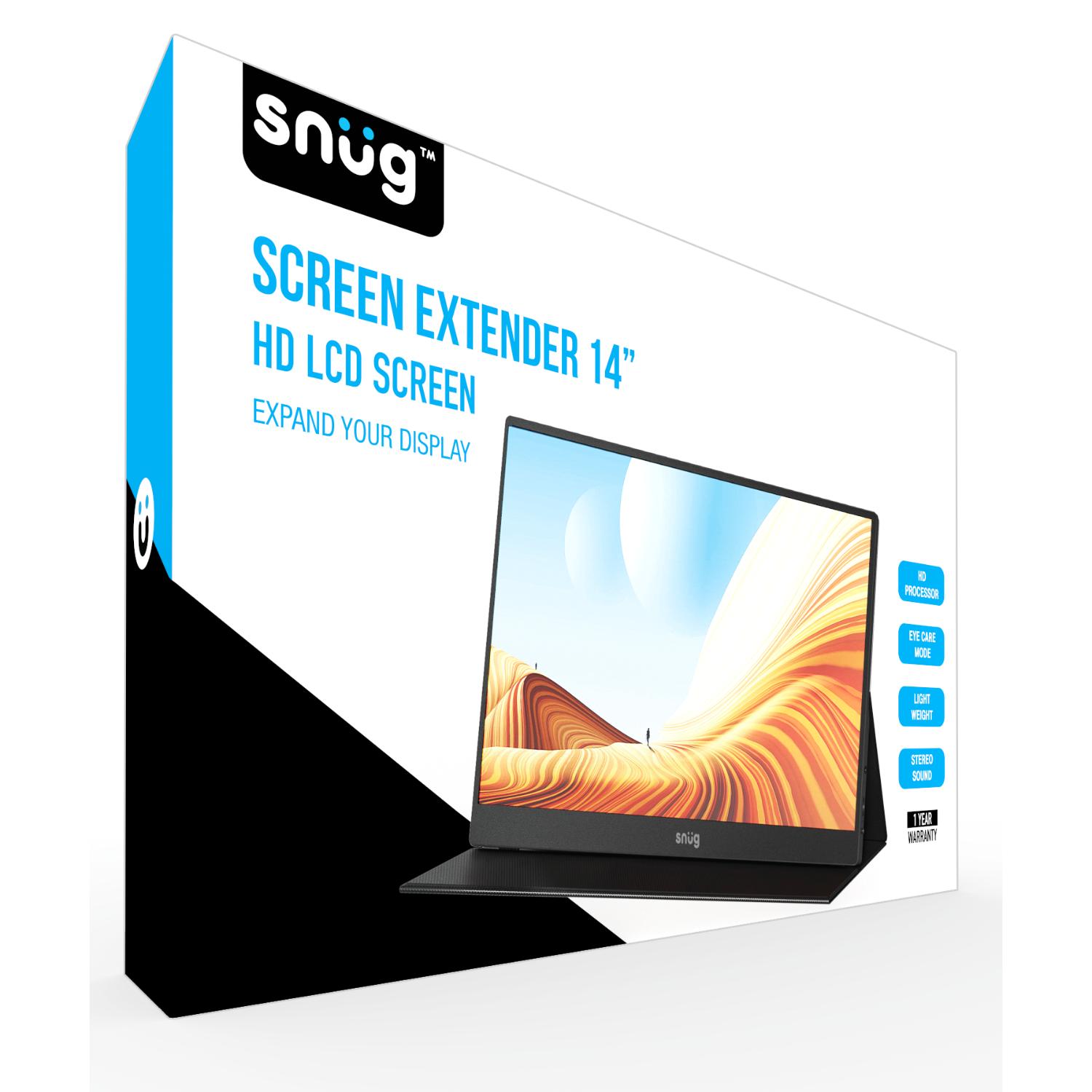 GUNMANSA Snug Screen Extender 14 Inch - Black