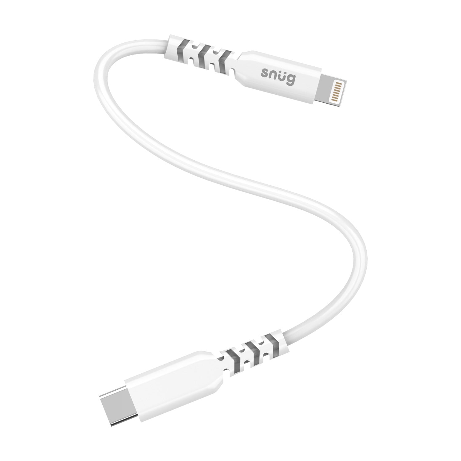 GUNMANSA Snug Type-C To MFI Lightning Cable 30W - 25 Centimetres