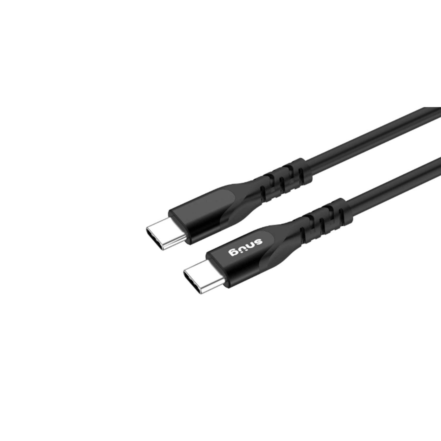 GUNMANSA Snug Type-C To Type-C Silicone Cable - 1.2 Meter - Black