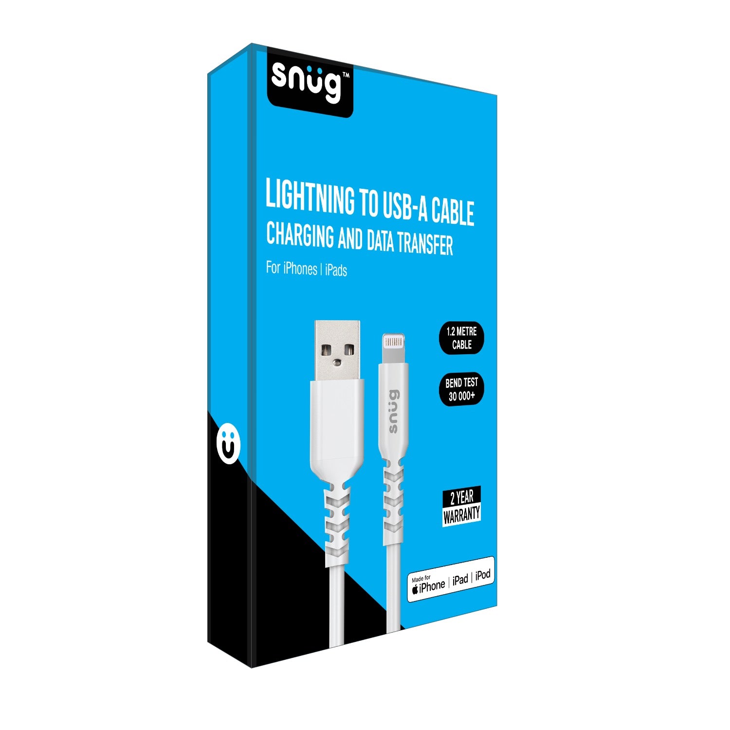 GUNMANSA Snug USB To MFI Lightning Cable 12W - 1.2 Meter