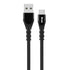 GUNMANSA Snug USB To Type-C Silicone Cable - 1.2 Meter - Black