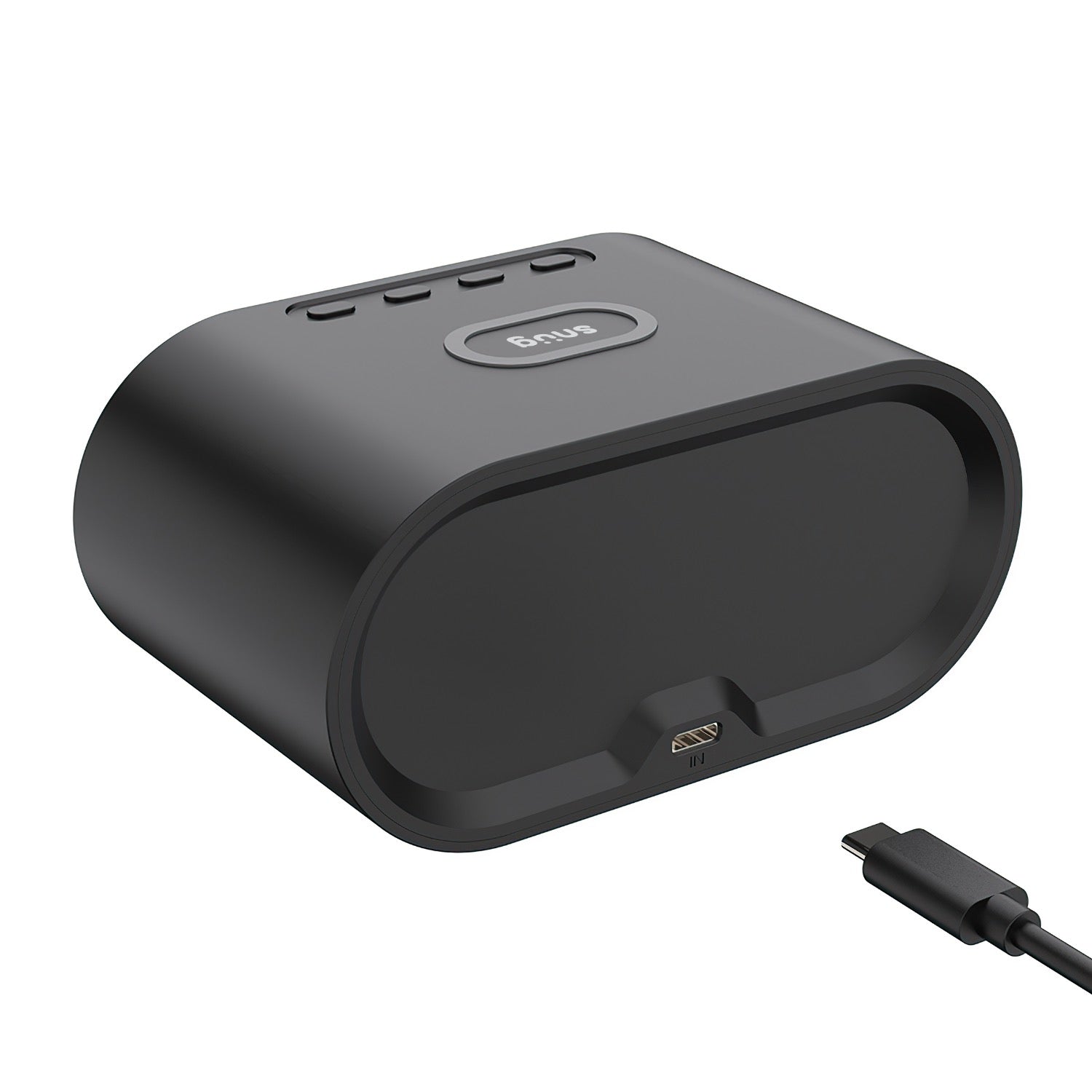 GUNMANSA Snug Wireless Charger With Clock 15W - Black